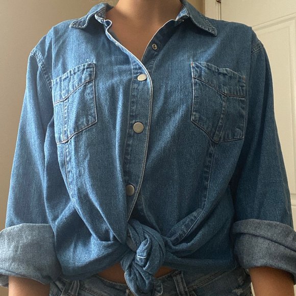 Crossroads Womens Size 22W Denim Button Up/Jacket - Picture 2 of 5
